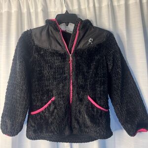 Reebok‎ kids/Black Jacket with Pink Highlights/size S 7-8